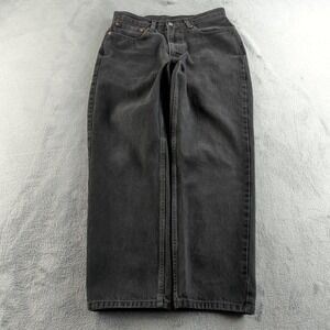 Levis 550 Jeans 34 (Fits 32x30) Black Faded Relaxed Wide Baggy Grunge Skater